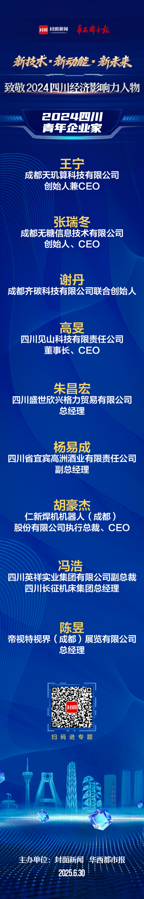 美港通配资 青春力量创领未来 “2024四川青年企业家”榜单揭晓